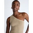 thumbnail image 4 of Scoop Women's and Women's Plus One Shoulder Knit Top, Sizes XS-4X, 4 of 6