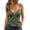 Green, variant on Women's Polka Dot Scalloped Camisole Deep V Neck Spaghetti Strap Bow Front Shirts Sleeveless Casual Daily Tank Tops