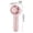 Pink, variant on Weloille USB Rechargeable Handheld Fan, 1 Piece Fan + 1 Piece Charging Cable, Portable Mini Strong Wind 3 Speed Cooling Fan, for Outdoor Travel Camping Beach Office Commute Home