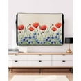 thumbnail image 5 of 4th of July Floral Outdoor TV Cover 48 to 50 Inch Weatherproof, Patriotic Poppy Flower Red Blue 600D Oxford TV Covers with Waterproof Zipper, Outside Flat TV Screen Protector Size 48"W x 30"H x 4.5"D, 5 of 7