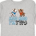 thumbnail image 4 of Inktastic Moo Moo I'm 2 with Cute Holstein Cows Boys or Girls Long Sleeve Toddler T-Shirt, 4 of 5