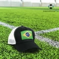 thumbnail image 5 of International Tie Premium Flag Hats - Snapback Trucker Baseball Hat (Brazil), 5 of 7