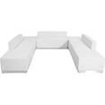thumbnail image 3 of Flash Furniture Hercules Alon 7 Piece Reception Seating in White, 3 of 6