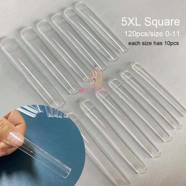 240 Uds puntas Gelly puntas de extensión de uñas de Gel suave cubierta completa preformada esculpido largo ataúd Stiletto punta falsa molde de construcción rápida Tan Jianjun unisex