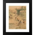 thumbnail image 2 of Jean-François Millet 11x14 Black Modern Framed Museum Art Print Titled - Lavandiere (Ca 1860), 2 of 5