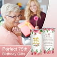 thumbnail image 2 of 75th Birthday Gifts for Women, Birthday Gifts for 75 Year Old Woman, 75th Birthday 20oz Tumbler with Lid And Straw, 75 Birthday Gift for Women, 1949 Birthday Gifts for Women, 2 of 6