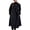 Black, variant on Women's Camel Double Breasted Wool Pea Coat Notch Lapel Midi Winter
