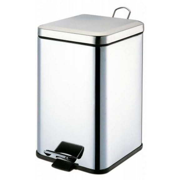GF Health Products 8359 21 qt. Waste Receptacle, Silver