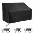 thumbnail image 4 of Outdoor Bench Rain And Dust Cover Black Furniture Cover Benches Seat Rain Cover, 4 of 4