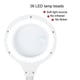 thumbnail image 2 of Magnifying Glass Table Lamp With 5X 10X Magnifier With 36 LED Lights White, 2 of 4