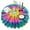 Rainbow Tie Dye-3, variant on Rainbow Tie Dye Wave Pattern Round Tablecloth 60"x60",Wrinkle Wipeable Table Cloth for Kitchen Dining Room Picnic Patio Party