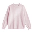 thumbnail image 4 of Fanshiluo Men's Crew Neck Knit Sweater, Long Sleeve Loose Fit Pullover Top for Fall Winter,XXL,Big and Tall Men, 4 of 8