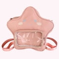 thumbnail image 4 of Mochila Bandolera Kawaii Daypack para Mujer Con Bolsillo Transparente Nailon, 4 of 9