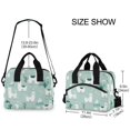 thumbnail image 3 of Insulated Crossbody Lunch Bag 10L Lunch Tote with Adjustable Shoulder Strap for Work Office Picnic Cute Cartoon Llama Pattern, 3 of 6