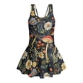 thumbnail image 3 of Xoenoiee Mushroom Dragonfly Daisy Flower Print Girls Swim Dress Sleeveless Swimwear One Piece Swimsuit with Skirt, UPF 50+ Toddler Kids Bathing Suit for Beach, Size 3-4 Years, 3 of 7