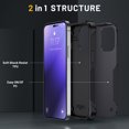 thumbnail image 2 of Hybrid Slim Case for iPhone 14 Pro Max 6.7inch Dual-Layer Soft Shockproof Case Hard PC Back Anti-Fingerprint Anti-Scratch Full Body Rugged Case,Red, 2 of 6