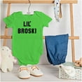 thumbnail image 3 of Lil Broski Funny Younger Brother Bodysuit Jumper Boys Infant Baby Brisco Brands NB, 3 of 6