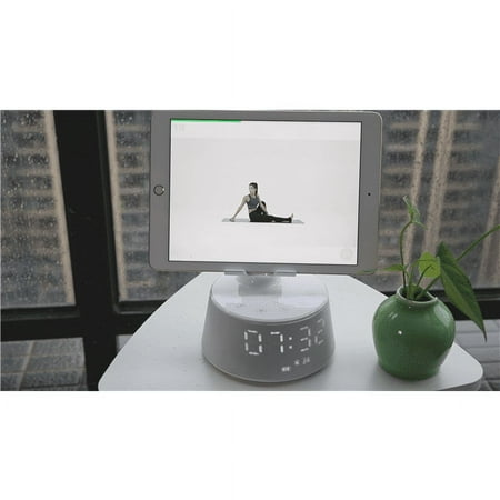 Emerson Radio Docking Station with Wireless Charging, Bluetooth Speaker, Hands-Free Calling and Adjustable Arm, ER-X300