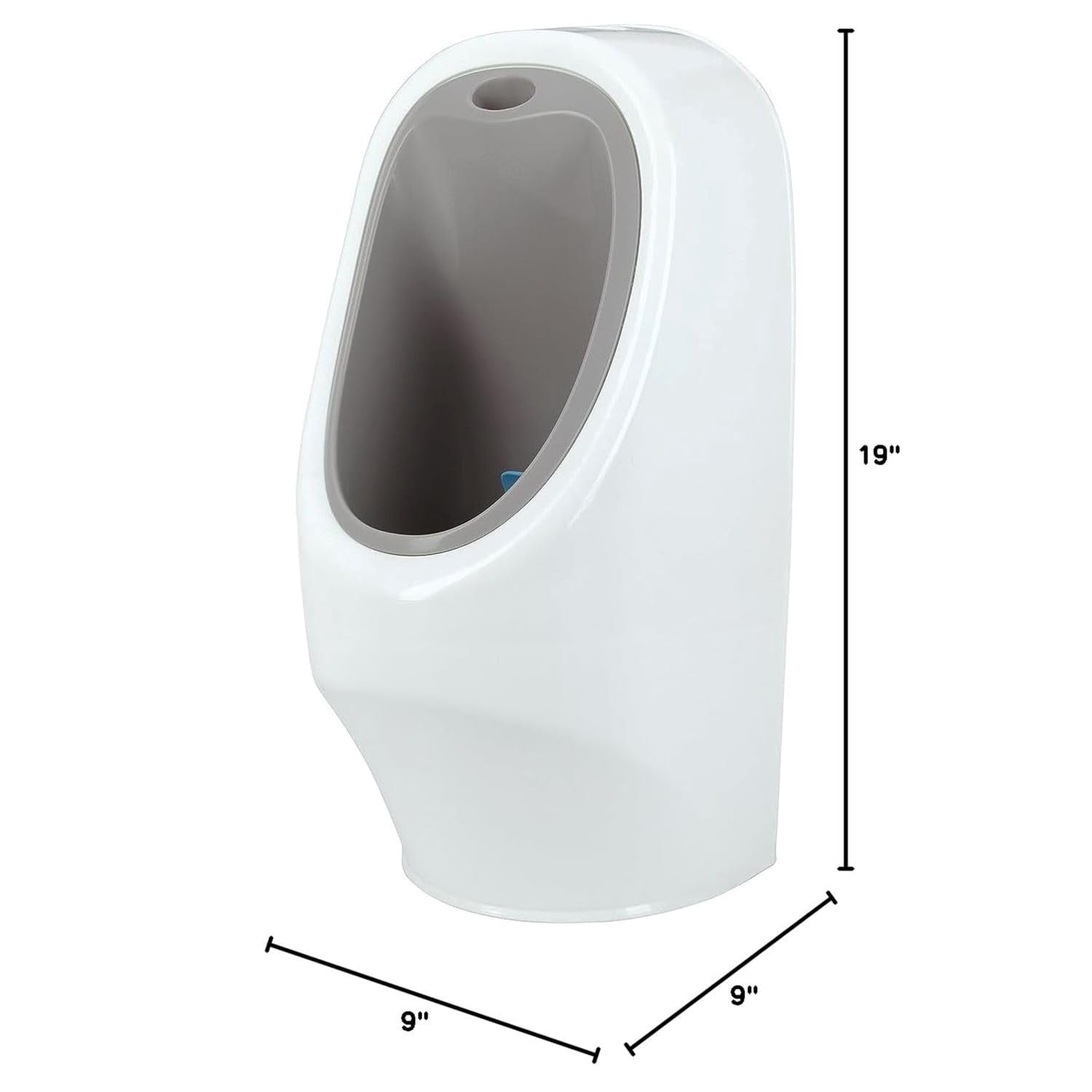Nuby My Real Urinal Training Toilet with Life-like Flush Button and Sound, White