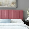 thumbnail image 2 of Tufted Headboard, Full Queen Size, Velvet, Pink, Modern Contemporary Urban Design, Bedroom Master Guest Suite, 2 of 8