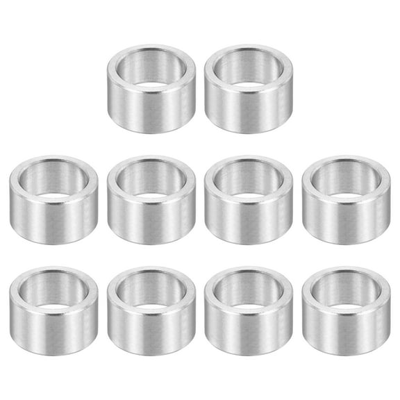 12Pcs M12 Stainless Steel Spacers Metal Spacer 12mm ID x 16mm OD x 10mm L