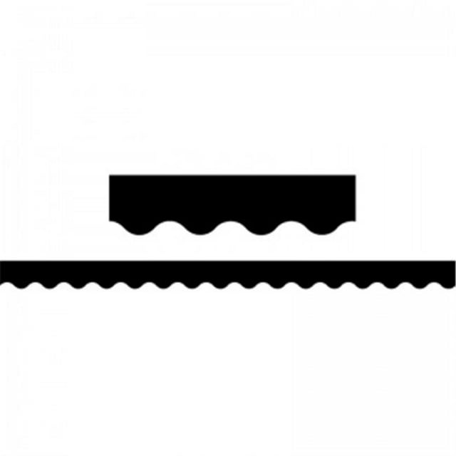 Bordure Festonnée Noire - Lot de 12