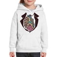 thumbnail image 3 of Awkward Styles Halloween Hoodies for Kids Zombie Rib Hooded Youth Sweatshirt, 3 of 5