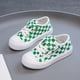 thumbnail image 4 of Zapatos de lona a cuadros con tablero de ajedrez en blanco y negro para niños, zapatos casuales para niños y estudiantes, zapatos de tabla para niñas, zapatos de galleta transpirables, 4 of 5