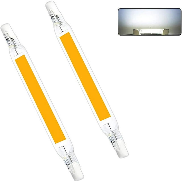 Ampoule Led R7s Haute Performance (Lot de 2) 15W Double Extrémité Super Lumineuse T3 Remplacement Halogène Type J Équivalent 100W, Dissipation de Chaleur Rapide et Économie d'Énergie, pour Éclairage Domestique et Professionnel, Angle de Faisceau 360°