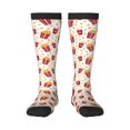 thumbnail image 1 of Fotbe Popcorn Calcetas Divertidas Estampadas para Hombre y Mujer, Calcetas de Algodón hasta la Rodilla para Caminar, Correr, Enfermería y Embarazo, 1 of 6