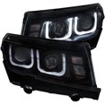 thumbnail image 2 of ANZO USA 121508 14-15 CAMARO PROJECTOR HEADLIGHTS W/ U-BAR BLACK CLEAR Fits select: 2014-2015 CHEVROLET CAMARO, 2 of 12