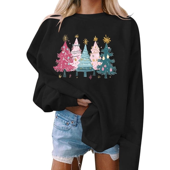 FDGIU Funny Christmas Hoodie for Women - Lightweight Pullover with Pockets, Holiday Graphic Sweatshirts