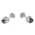 thumbnail image 4 of 14K White Gold 1ct TDW Diamond Stud Earrings (I-J,I1-I2), 4 of 8