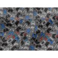 thumbnail image 5 of oneOone Viscose Jersey Gray Fabric Video Game Craft Projects Decor Fabric Printed By The Yard 60 Inch Wide, 5 of 7
