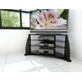 thumbnail image 2 of Sonax FP-4000 Florence 42 in. Midnight Black TV Stand with Glass Shelves, 2 of 6