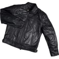 thumbnail image 3 of Veste de Moto en Cuir avec Armure pour Hommes, 3 of 3