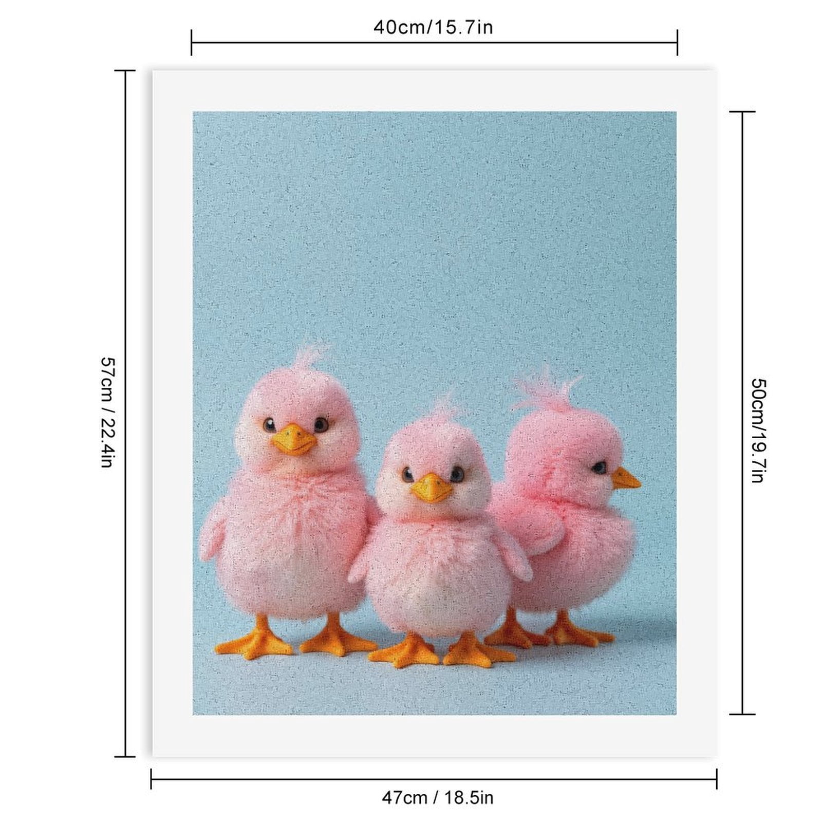 Paint by Numbers Kit for Adults, Pink Birds Trio Cute Paint by Numbers, Easy Paint by Numbers Kit for Adults Beginner, DIY Adult Paint by Number Kits on Canvas, Home Decor
