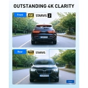 BlackVue DR970X-2CH Plus II Dash Cam – 4K UHD أمامي وخلفي عالي الدقة بالكامل مع STARVIS 2 وHDR، تمهيد سريع، USB-C، تشغيل الفيديو عبر Wi-Fi، الوصول السحابي عن بعد، وضع ركن السيارة الذكي