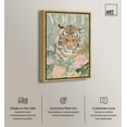 thumbnail image 2 of Spring Magazine Tiger Canvas Vintage Animal Art by Art Remedy, Gold Frame, 10" x 15", 2 of 7