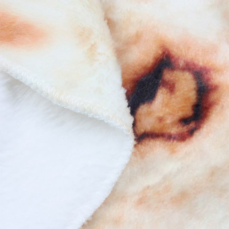 Realistic Food Taco Burrito Tortilla Blanket Soft Flannel Wrap