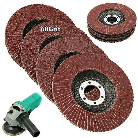 

115mm/4.5 Flap Wheels Grinding Sanding Discs 60 Grit Angle Grinder