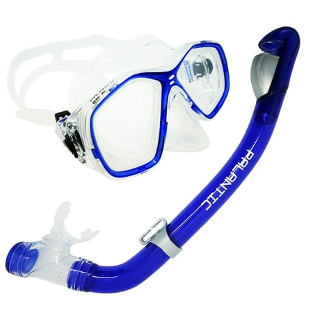 Palantic Blue Jr. Snorkeling Prescription Dive Mask & Dry Snorkel Combo (Best Prescription Snorkel Mask)