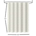 thumbnail image 3 of 14 pieces Seashell Ivory Bathtub Shower Curtain With 12 Hooks and Matching Bath Mat Rug Non Slip Super Soft Chenille for Bathroom Décor, 3 of 6