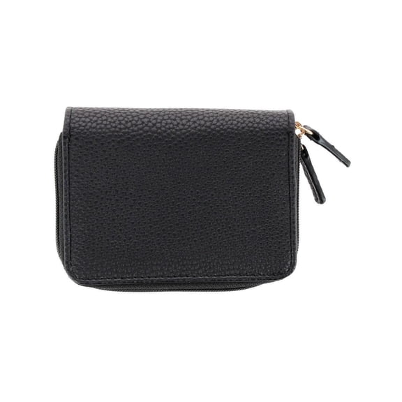 Julia Buxton Women's Pebble RFID Pik-Me-Up Wizard Wallet, Black