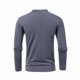 thumbnail image 4 of Camiseta de manga larga con varios botones para hombre, blusa y camisa de manga larga deportiva con cuello levantado a la moda Pompotops  oipoqjl53392, 4 of 5
