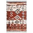 thumbnail image 3 of nuLOOM Rosemarie Bohemian Soft Shag Tassel 2' 6" x 10' Runner Area Rug, Red, 3 of 4