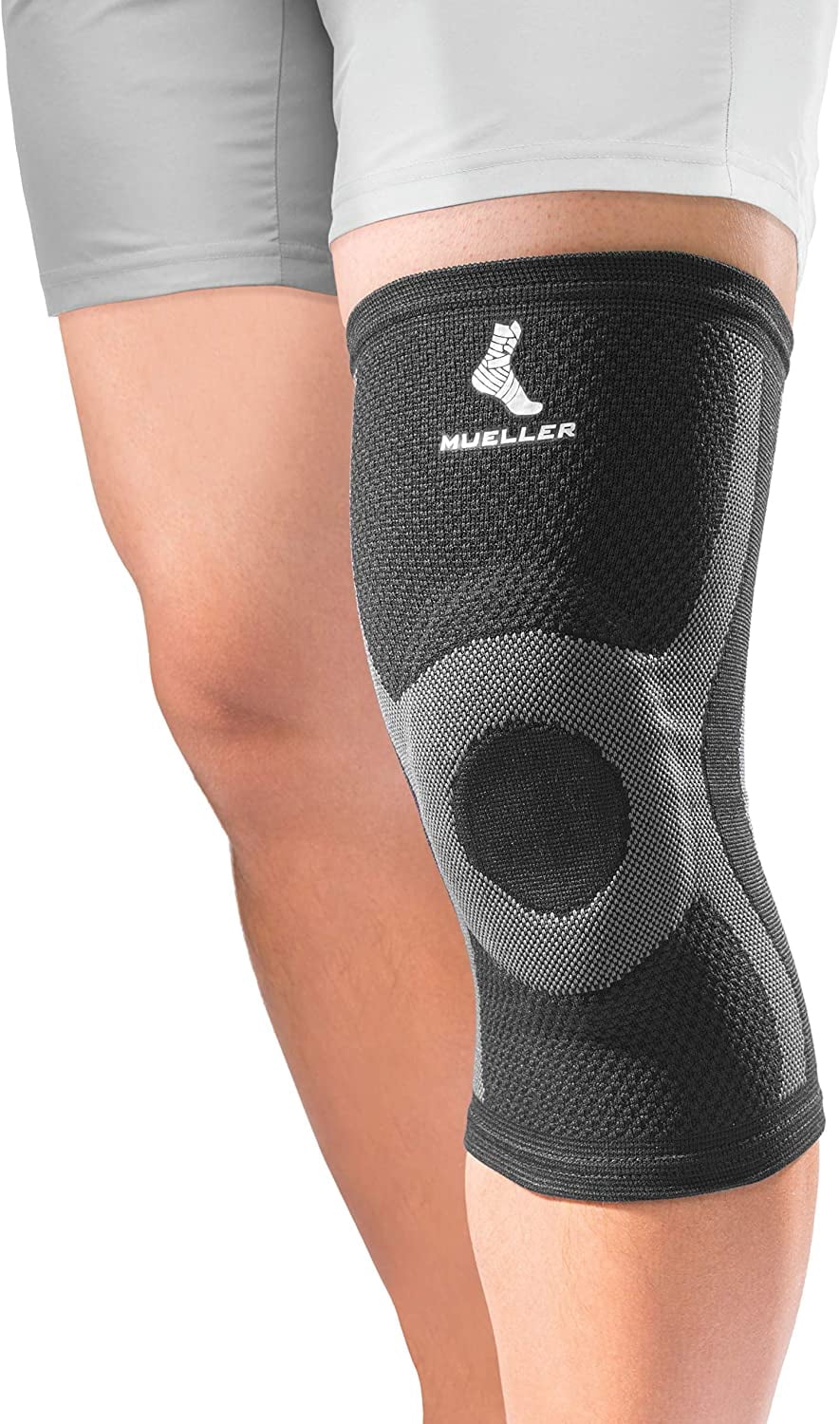 Mueller Premium Knit Knee Support with Gel Pad, Large/X-Large