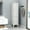 White, variant on Farmhouse Storage Cabinet with Adjustable Shelves & Storage Drawer, Tall Linen Tower for Bathroom & Living Room – White with Black Walnut Top, Compact Design, Durable Storage Solution