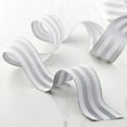 thumbnail image 2 of 12 Pack: 2.5" x 25ft. Faux Linen Wired Thick Striped Ribbon by Celebrate It Decor, 2 of 4