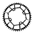 thumbnail image 2 of Plato de Bicicleta Cola Aleación de Aluminio 40T~52T Perno Único Anticaída Negro 48T, 2 of 8